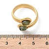 Oval Natural Red Agate & Amazonite & Rhodochrosite & Black Onyx & African Turquoise & Lapis Lazuli Finger Rings RJEW-Q004-04G-5