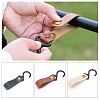 Gorgecraft 3Pcs 3 Colors PU Leather with Plastic Carabiners Hanger Buckle Hook AJEW-GF0003-89-4