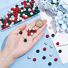 120Pcs 3 Colors Pave Disco Ball Beads RB-PH0001-42-3
