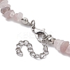Natural Gemstone Beads Anklets AJEW-AN00583-07-3