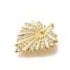Rack Plating Brass Micro Pave Cubic Zirconia Pendants KK-M296-11G-2