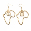 201 Stainless Steel Dangle Earrings EJEW-O101-02G-2