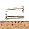 304 Stainless Steel Stud Earrings Findings STAS-D310-09P-02-3
