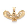 304 Stainless Steel Big Pendants STAS-I163-050G-1