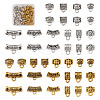 100Pcs 20 Style Tibetan Style Alloy Tube Bails TIBEB-TA0001-27-1