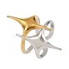 Adjustable 304 Stainless Steel Cuff Rings for Women LS-RJEW-B135-01GP-03-2