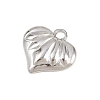 Textured 304 Stainless Steel Pendants STAS-L313-01C-P-2