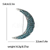Alloy Rhinestone Brooch for Backpack Clothes PW-WGA54C8-02-1