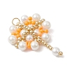 Glass Seed Beaded Flower Pendants PALLOY-MZ00827-4