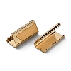 Brass Ribbon Crimp Ends KK-WH0046-34B-LG-2