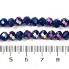 Baking Electroplate Glass Beads Strands DGLA-A039-J6MM-B04-4