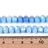 Anti-Tarnish Electroplate Glass Beads Strands GLAA-T025-8mm-19J-4
