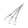 Tibetan Style Alloy Curb Chain Tassel Big Pendants FIND-I025-01C-2