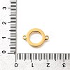 304 Stainless Steel Ring Links Connector Charms STAS-Q348-36G-3