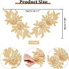 Polyester Embroidered Floral Lace Collar DIY-WH0326-47C-2