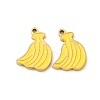 Fruit Seris 304 Stainless Steel Enamel Charms STAS-U060-03G-09-1