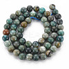 Natural Chrysocolla Beads Strands X-G-S376-004A-2