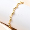 304 Stainless Steel Link Bracelets for Women BJEW-P354-06G-3
