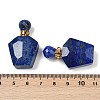 Natural Lapis Lazuli Openable Perfume Bottle Pendants G-I381-02G-06-3