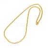 304 Stainless Steel Curb Chain/Twisted Chain Necklace Making X-STAS-A028-N108G-1