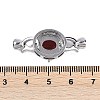 Brass Micro Pave Clear Cubic Zirconia Fold Over Clasps KK-U043-54P-01-3