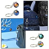 Round Glass Beads Keychain KEYC-YW00066-01-6