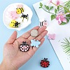 10Pcs 10 Styles Silicone Focal Beads SIL-SZ0002-29-3