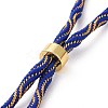 Nylon Cord Silder Bracelets MAK-C003-03G-24-2