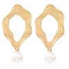304 Stainless Steel Stud Dangle Earrings SA-CBA751F-11G-2