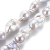 Natural Baroque Pearl Keshi Pearl Beads Strands PEAR-S019-04C-2