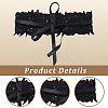 Imitation Leather Flower Lace Wide Chain Belts AJEW-WH20077-032E-6