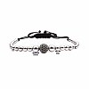Synthetic Non-magnetic Hematite Braided Bead Bracelets KJ6464-2-1
