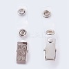 Iron Alligator Clips AJEW-NB0002-22-1