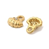 304 Stainless Steel with Crystal Rhinestone Charms STAS-G358-05G-04-2