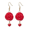 Resin Dangle Earrings EJEW-JE06014-S-1