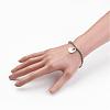 Tarnish Resistant 304 Stainless Steel Pendants Stretch Bracelets BJEW-JB02739-03-4
