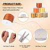 6 Rolls 6 Colors 6-Ply Polyester Metallic Thread OCOR-TA0003-13-4