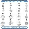 32Pcs Tibetan Style Alloy Pendants PALLOY-PH01355-2