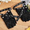 PU Leather Biker Punk Gloves with Belt AJEW-WH20816-051P-7