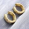 Clear Cubic Zirconia Star Hoop Earrings LS-EJEW-C022-06G-4