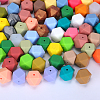 Hexagonal Silicone Beads SI-JX0020A-40-4