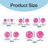 100Pcs 5 Styles Opaque Acrylic Beads MACR-TADJ0001-12C-4