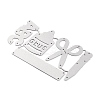 Study Supplies Carbon Steel Cutting Dies Stencils DIY-P076-50-3