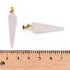 Natural Rose Quartz Pointed Pendants G-D089-01G-06-3