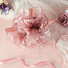 Feather Flower Mesh Veil Headband MRMJ-WH0077-121-5