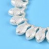 Transparent Spray Painted Glass Beads Strands GLAA-N001-44-4