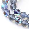 Synthetic Moonstone Beads Strands G-R375-10mm-B03-1