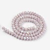 Electroplate Opaque Solid Color Glass Beads Strands LS-EGLA-A034-P6mm-L08-2