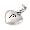 304 Stainless Steel Pendants STAS-P278-01F-P-1-2