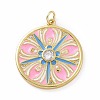 Brass Micro Pave Claer Cubic Zirconia Pendants KK-E068-VF011-1